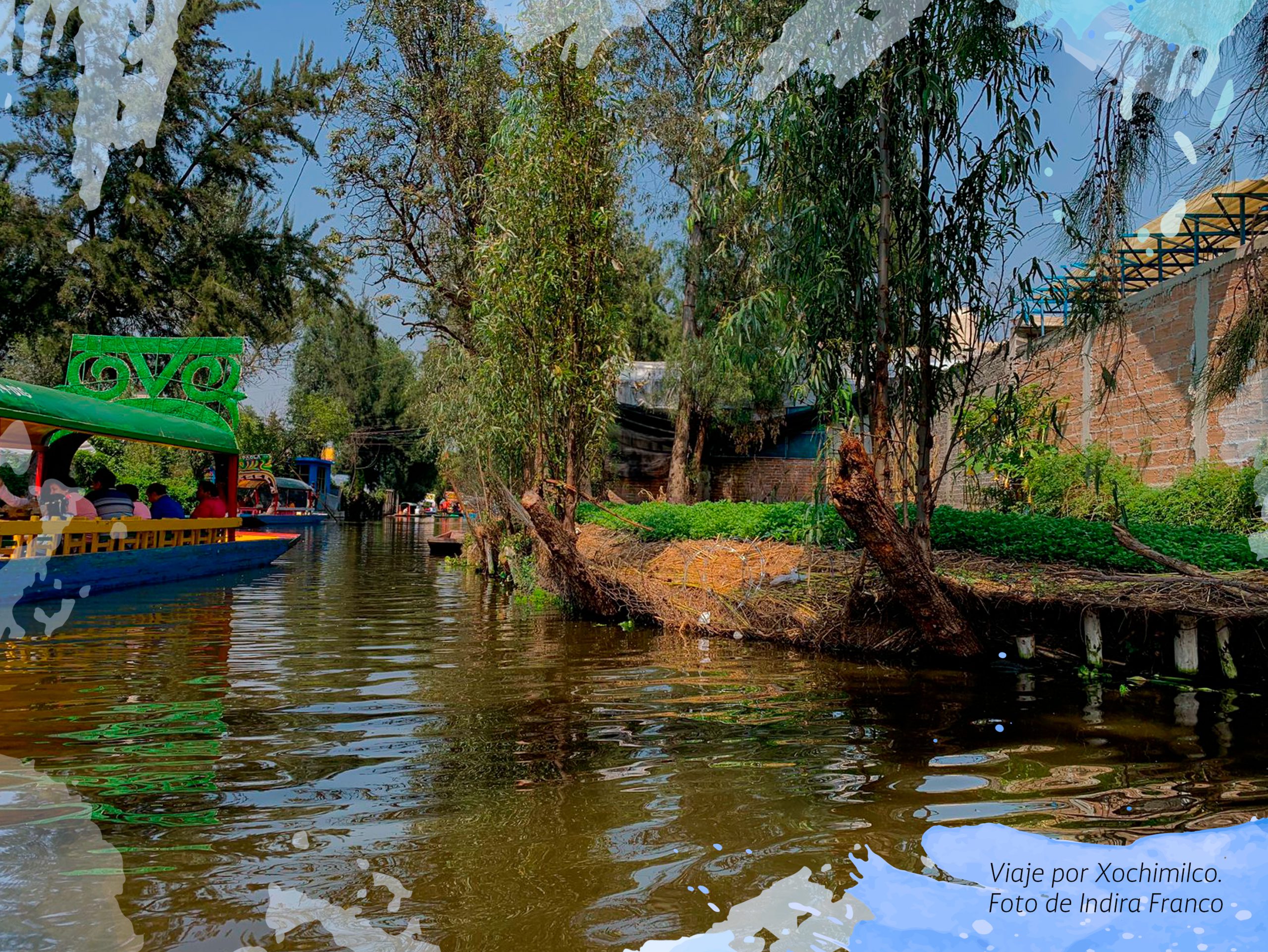 Viaje por Xochimilco. Foto de Indira Franco