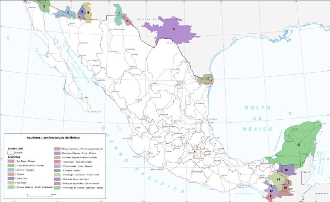Identificación de Acuíferos Transfronterizos en México